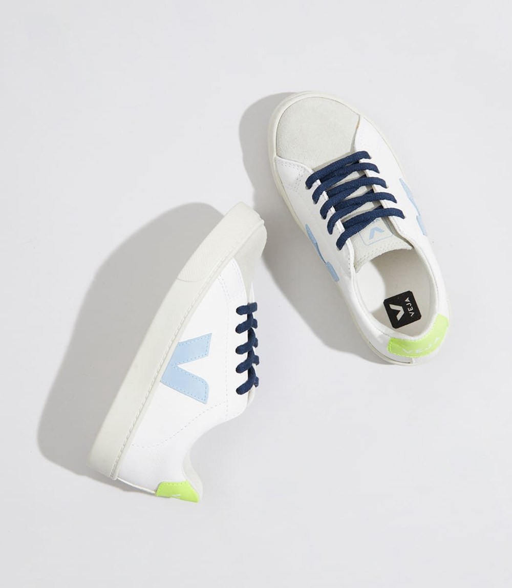 Veja Trainers Kids White - Esplar Lace Chromefree - XBZW-68539